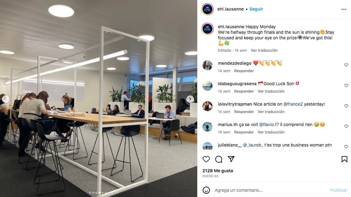 Així és una de las salas del campus - Instagram