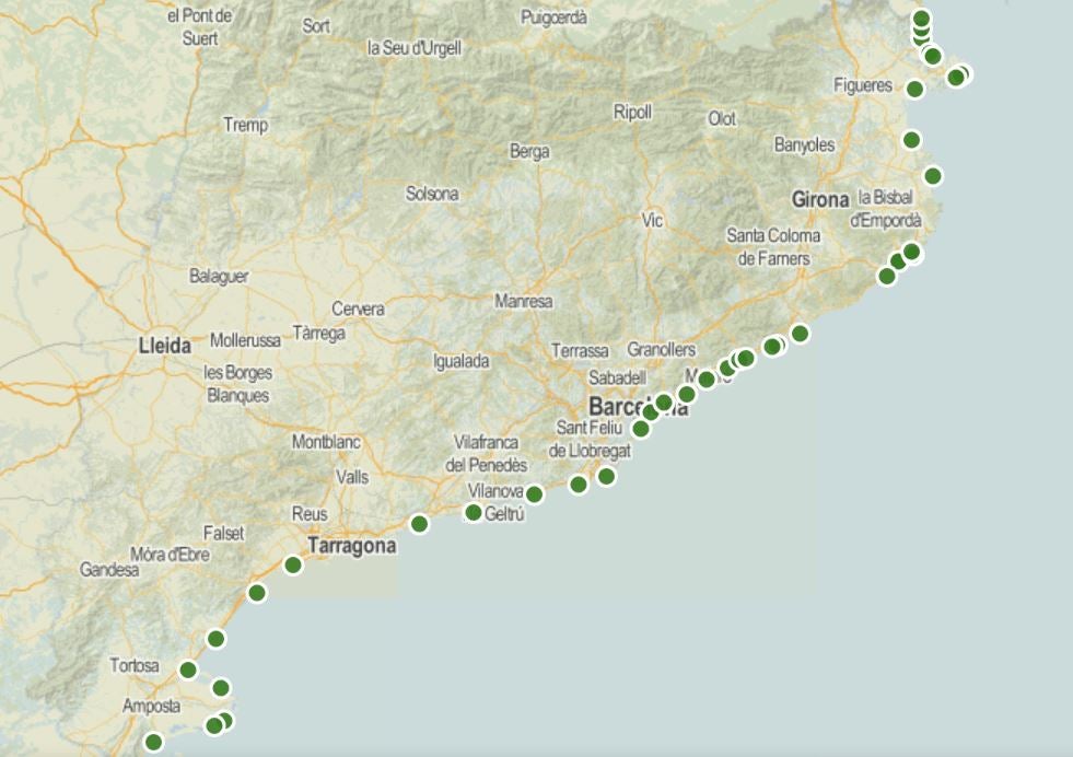 Mapa de las playas para perros en Cataluña durante el verano 2023 | ACN - Gerard Escaich Folch / Guifré Jordan (visualización)