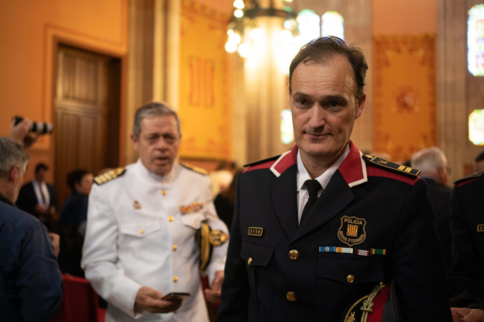 El cap dels Mossos, Eduard Sallent, en un acte al Palau de Justícia de Barcelona/ Mireia Comas