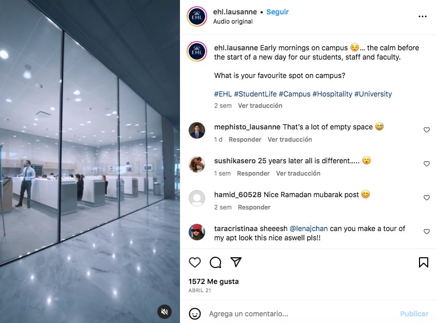 Las clases de la universidad de Irene Urdangarin, modernas - Instagram