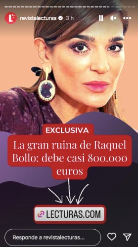 Raquel Bollo té́ una deuda importante - Instagram