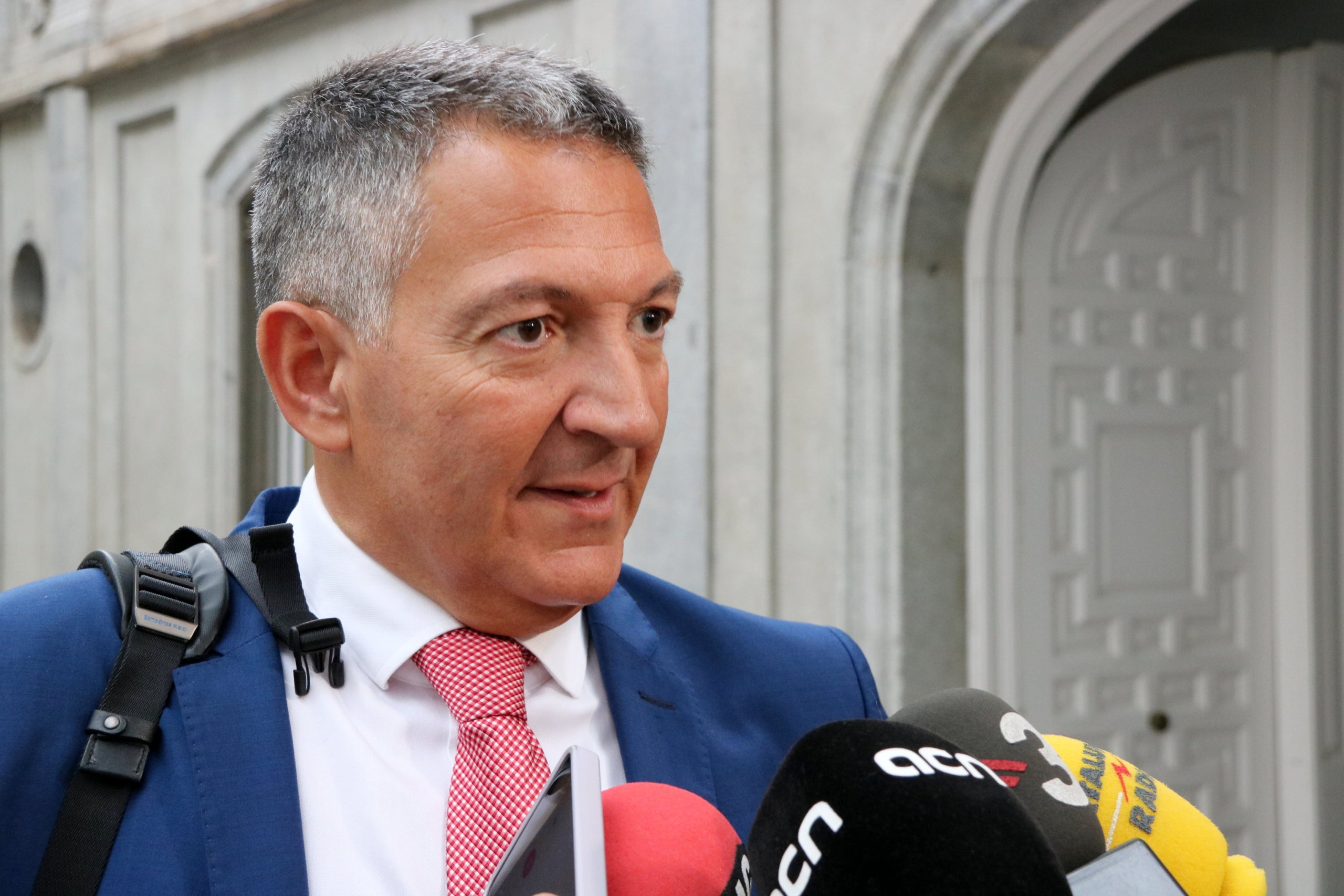 Miquel Sàmper, abogado de Lluís Puig y ex consejero de Interior, en la salida del Supremo/ACN