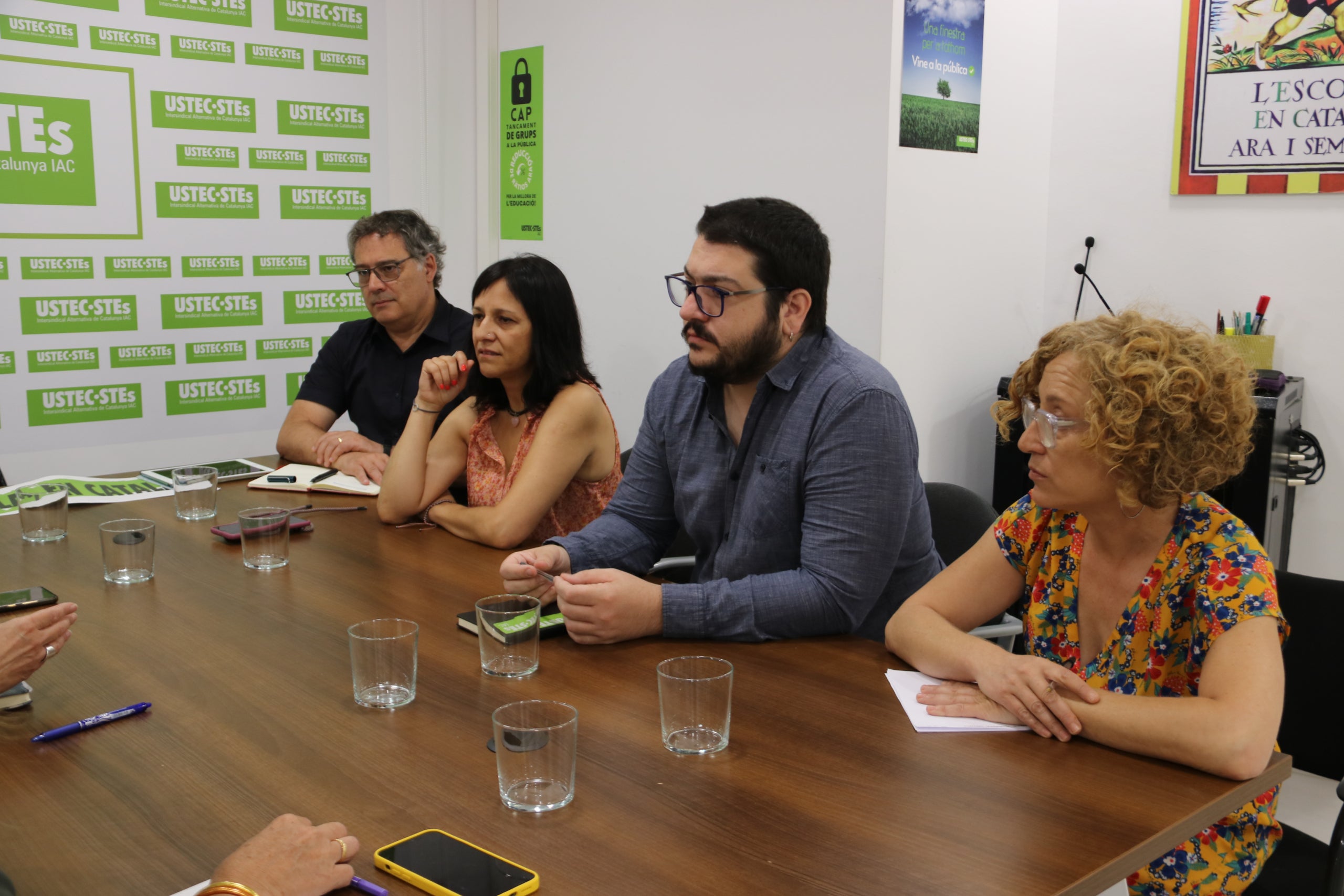 Reunión entre USTEC y la consellería de Educación / ACN