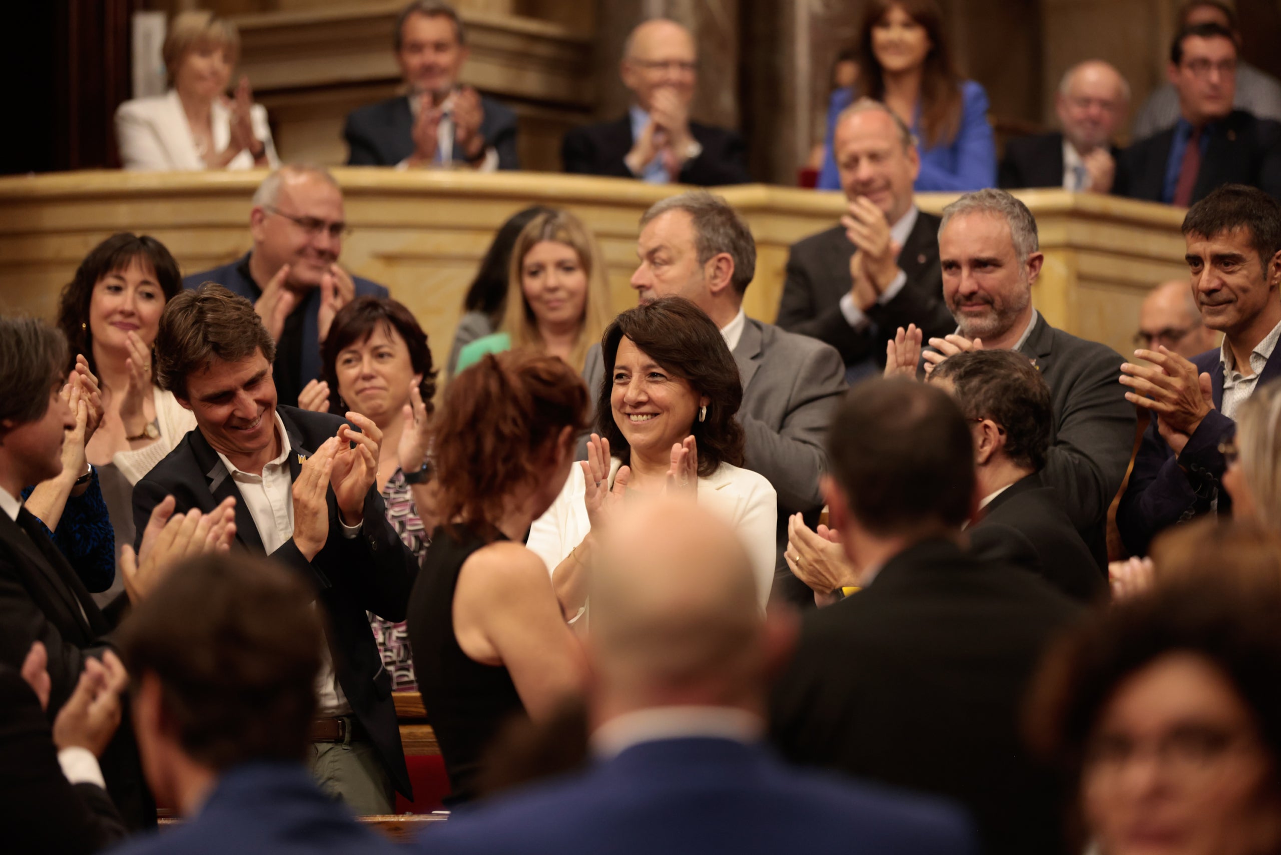 La nova presidenta del Parlament, Anna Erra, després de ser investida / ACN
