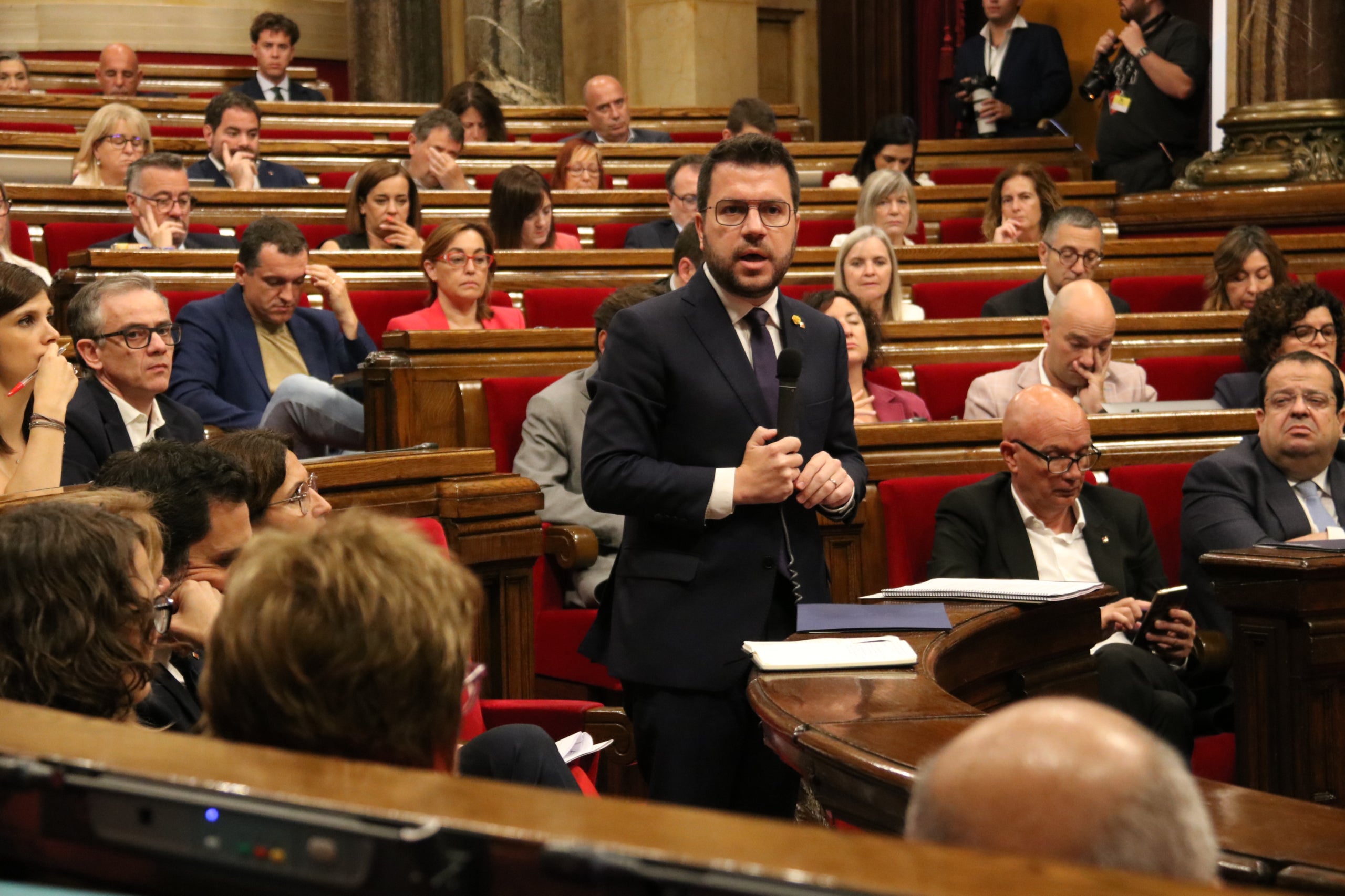  El president de la Generalitat, Pere Aragonès, al Parlament 

Data de publicació: dimecres 14 de juny del 2023, 11:22

Localització: Barcelona 

Autor: Natàlia Segura 