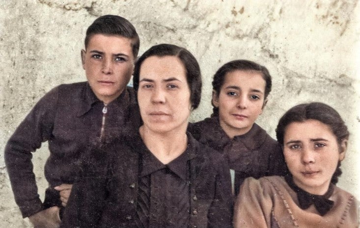 La família del Joan Colom Solé i del Joan Pinyol / Cedida