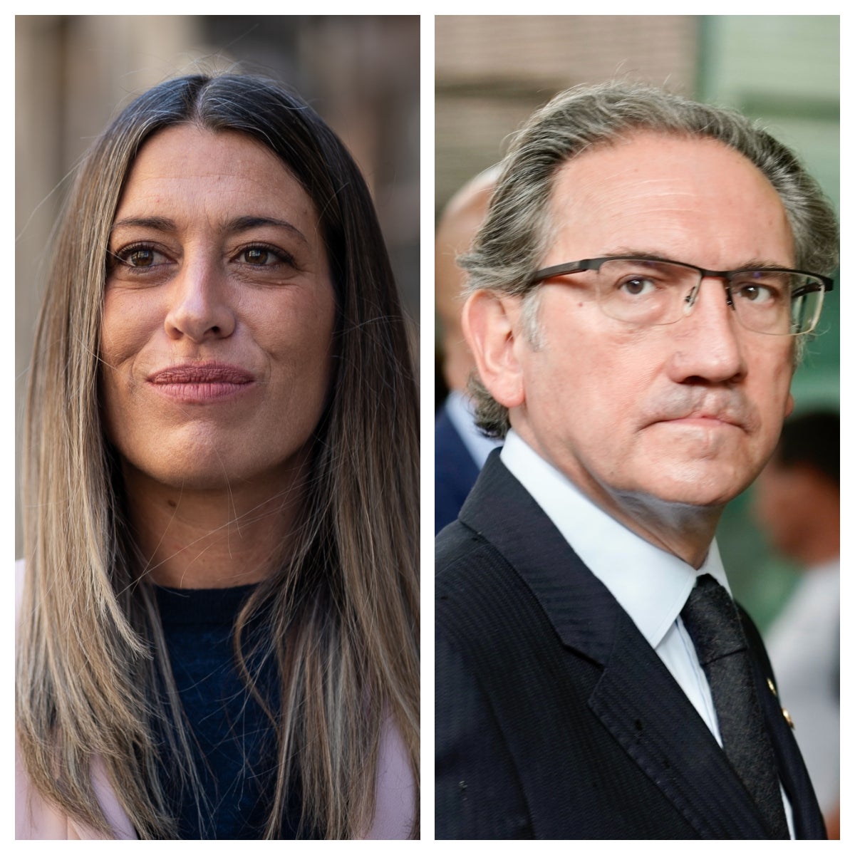Míriam Nogueras i Jaume Giró, els dos rivals en les primàries que farà Junts per triar el cap de llista per a les eleccions al Congrés del 23 de juliol del 2023 / Mireia Comas