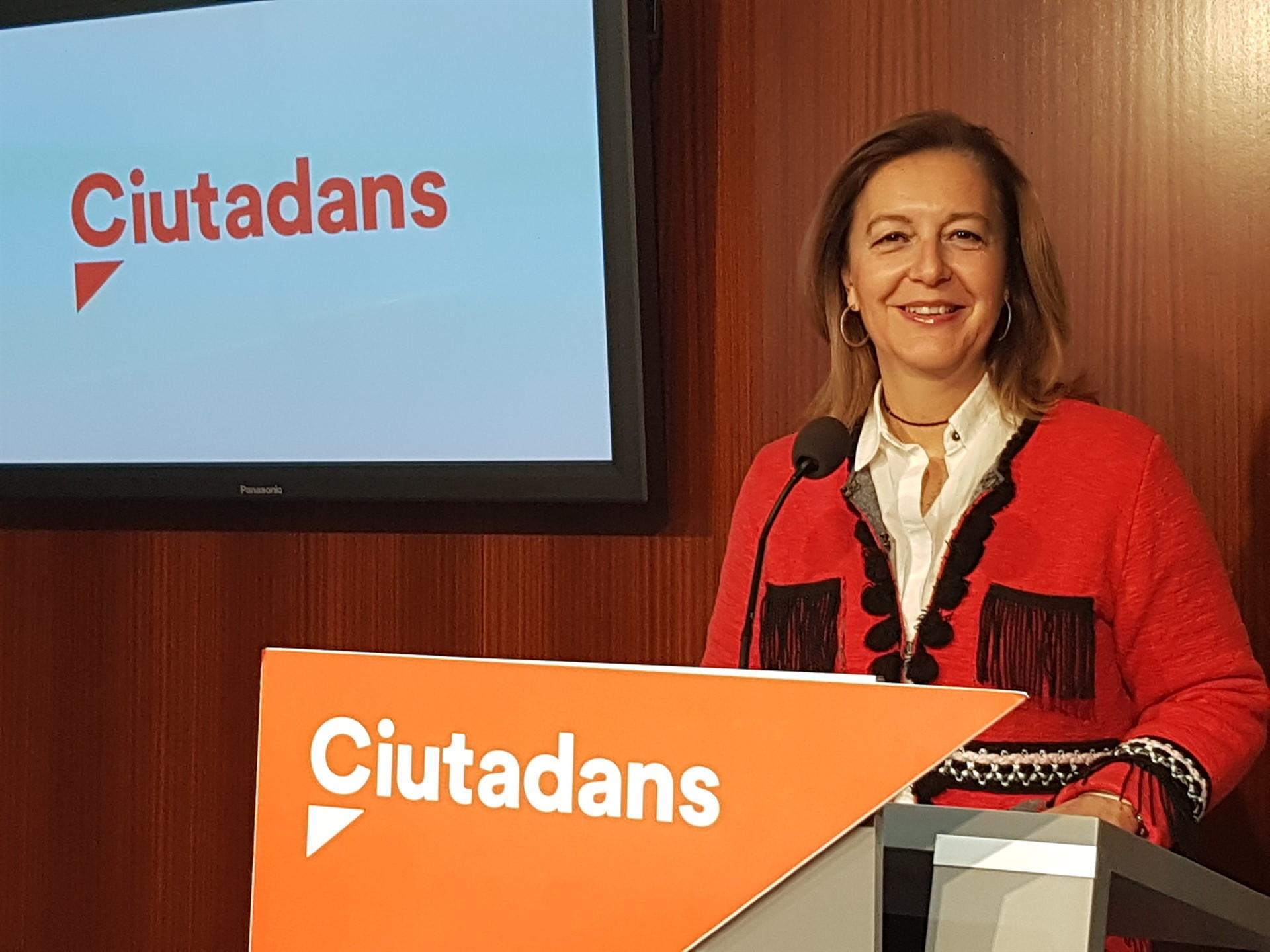 Carina Mejías, quan era presidenta del grup municipal de Cs a l'Ajuntament de Barcelona | Europa Press
