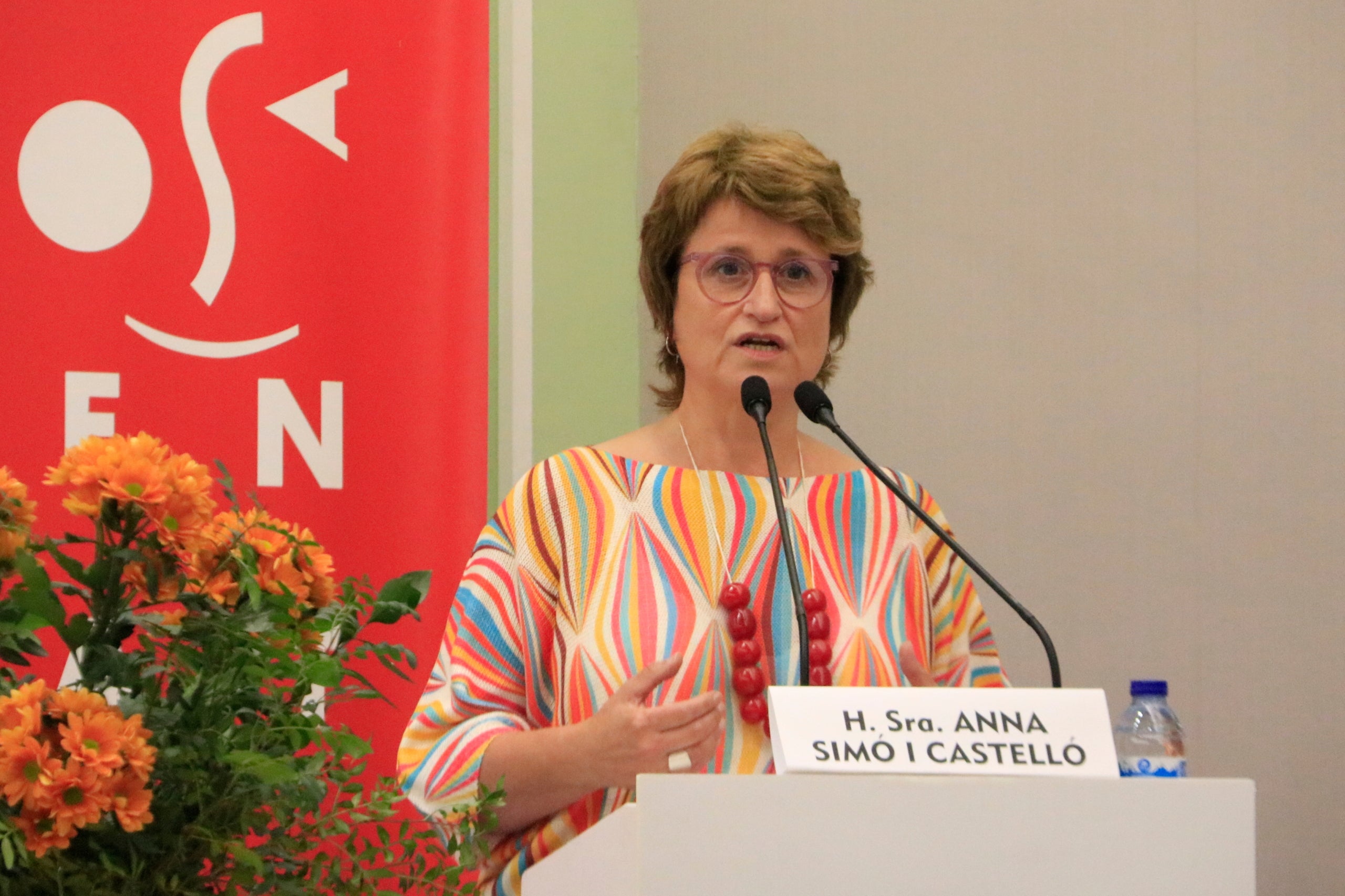 La consellera d'Educació, Anna Simó, en la presentació de l'Any Rosa Sensat / ACN