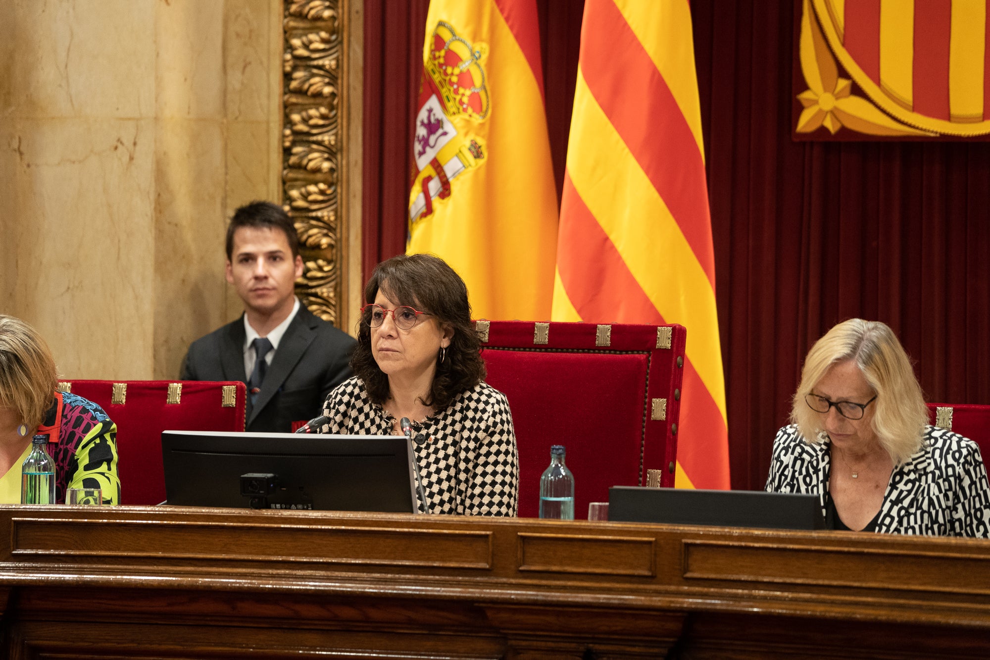 La presidenta del Parlament de Catalunya, Anna Erra, en un ple / Mireia Comas