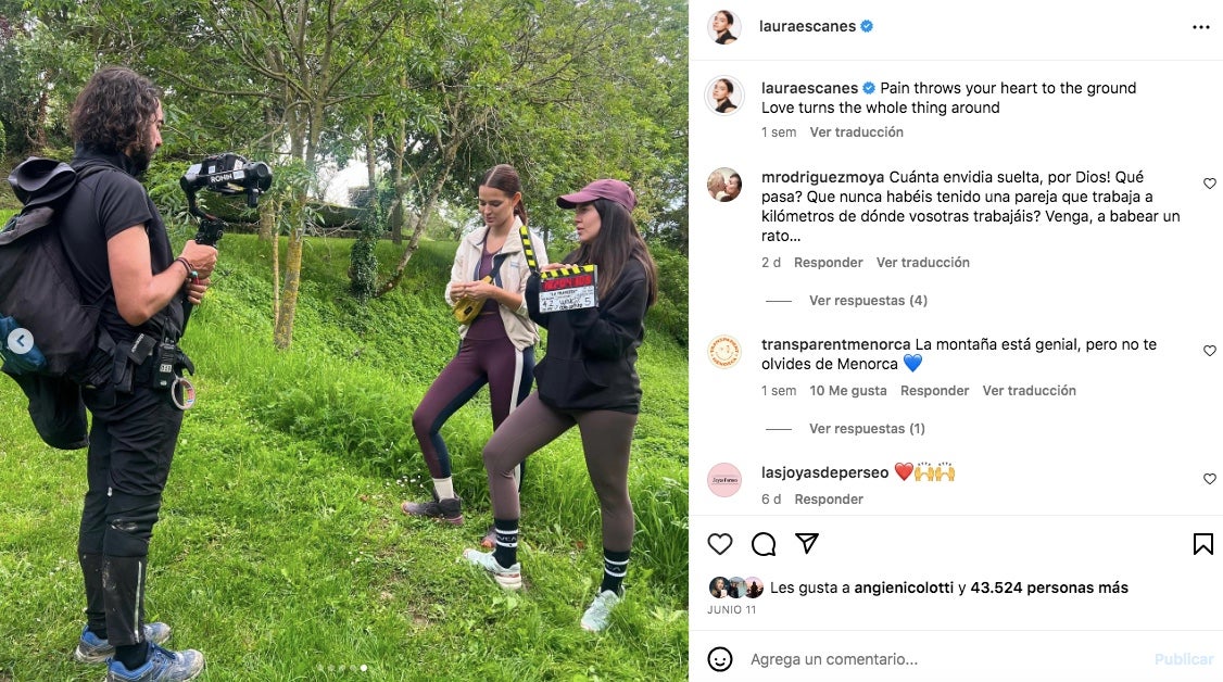 El rodatge ha estat intens per a la influencer - Instagram