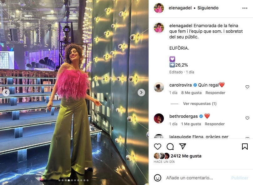 Elena Gadel, emocionada pel final d'aquesta etapa - Instagram