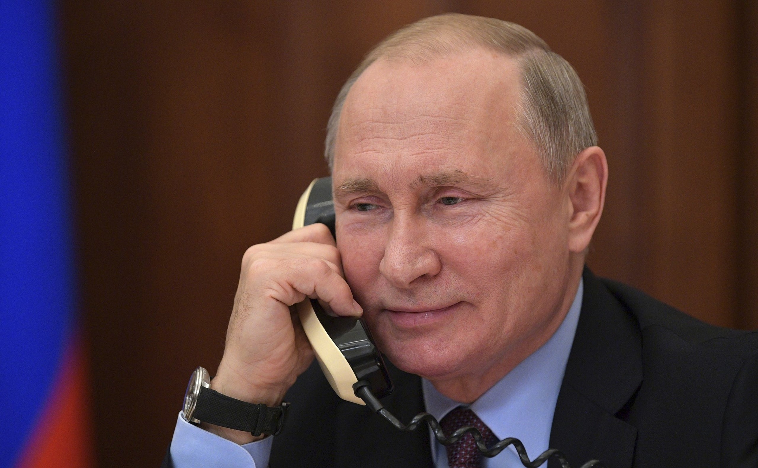 El president rus, Vladímir Putin, al telèfon |  Europa Press/Contacto/Alexei Druzhinin