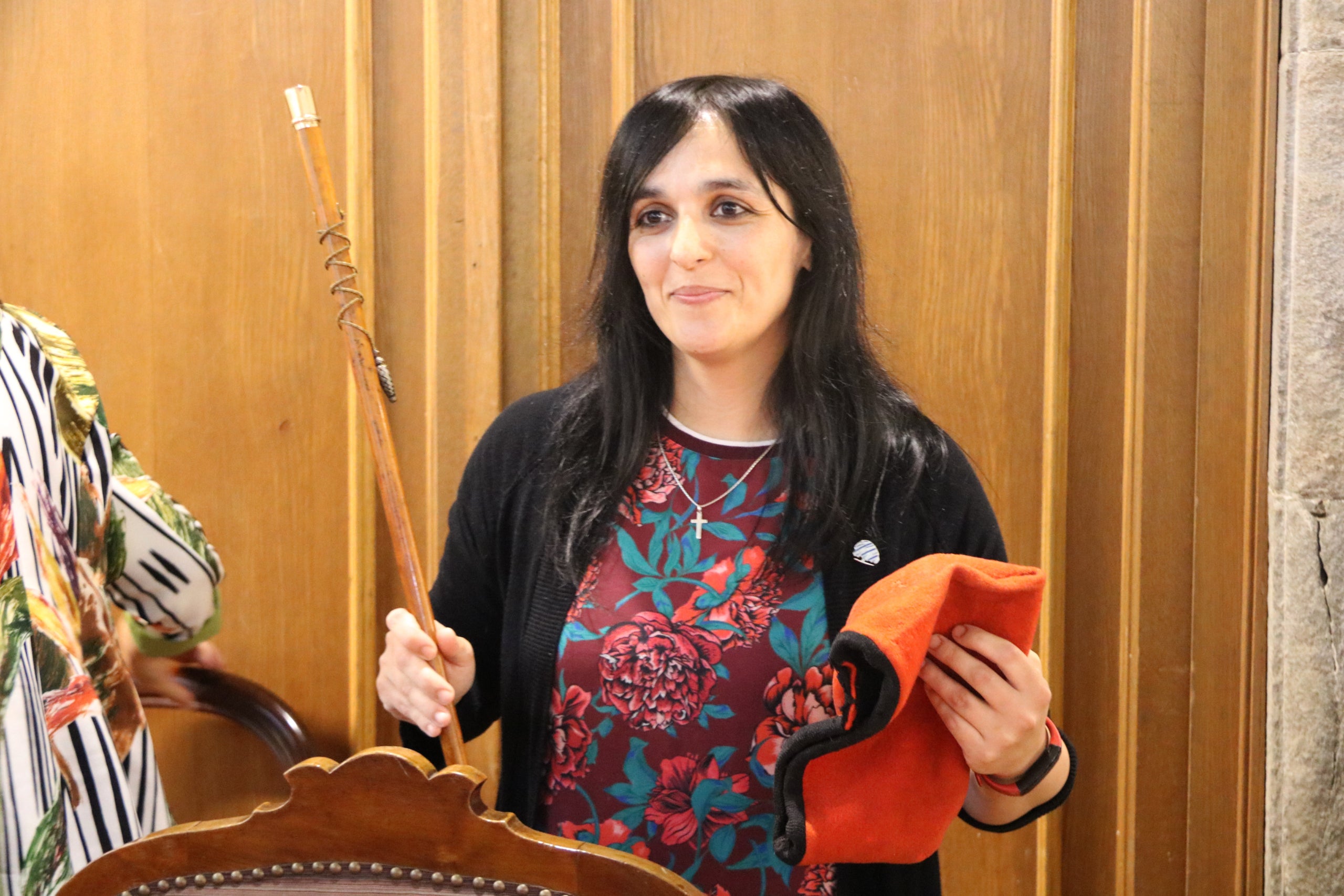 La nova alcaldessa de Ripoll, Sílvia Orriols, després de ser investida / ACN