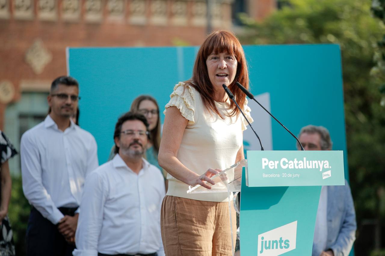 La candidata de Junts per la demarcació de Girona, Marta Madrenas, a les eleccions espanyoles / Junts