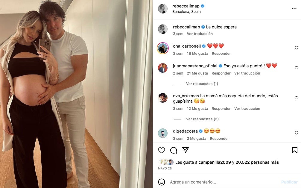 La pareja, encantada con la futura paternidad - Instagram
