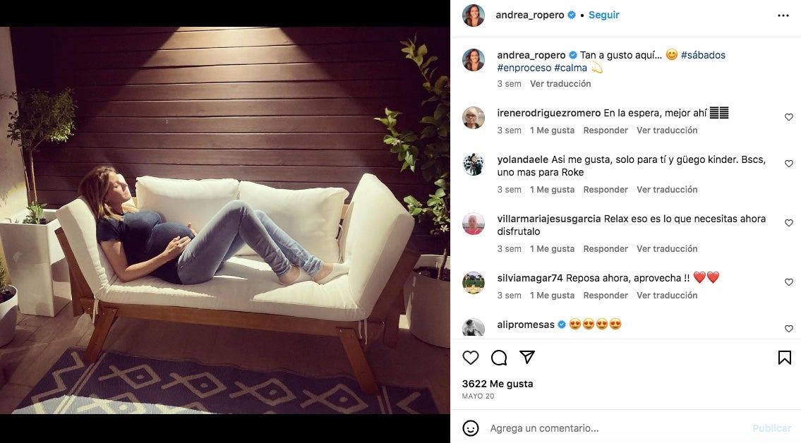 La periodista ha compartit fotografies de l'embaràs - Instagram