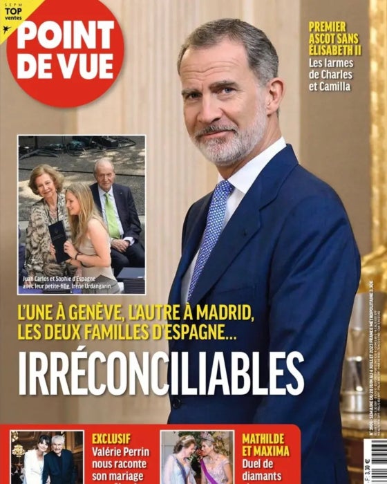 La premsa francesa parla del distanciament de Joan Carles i Felip - Point de Vue