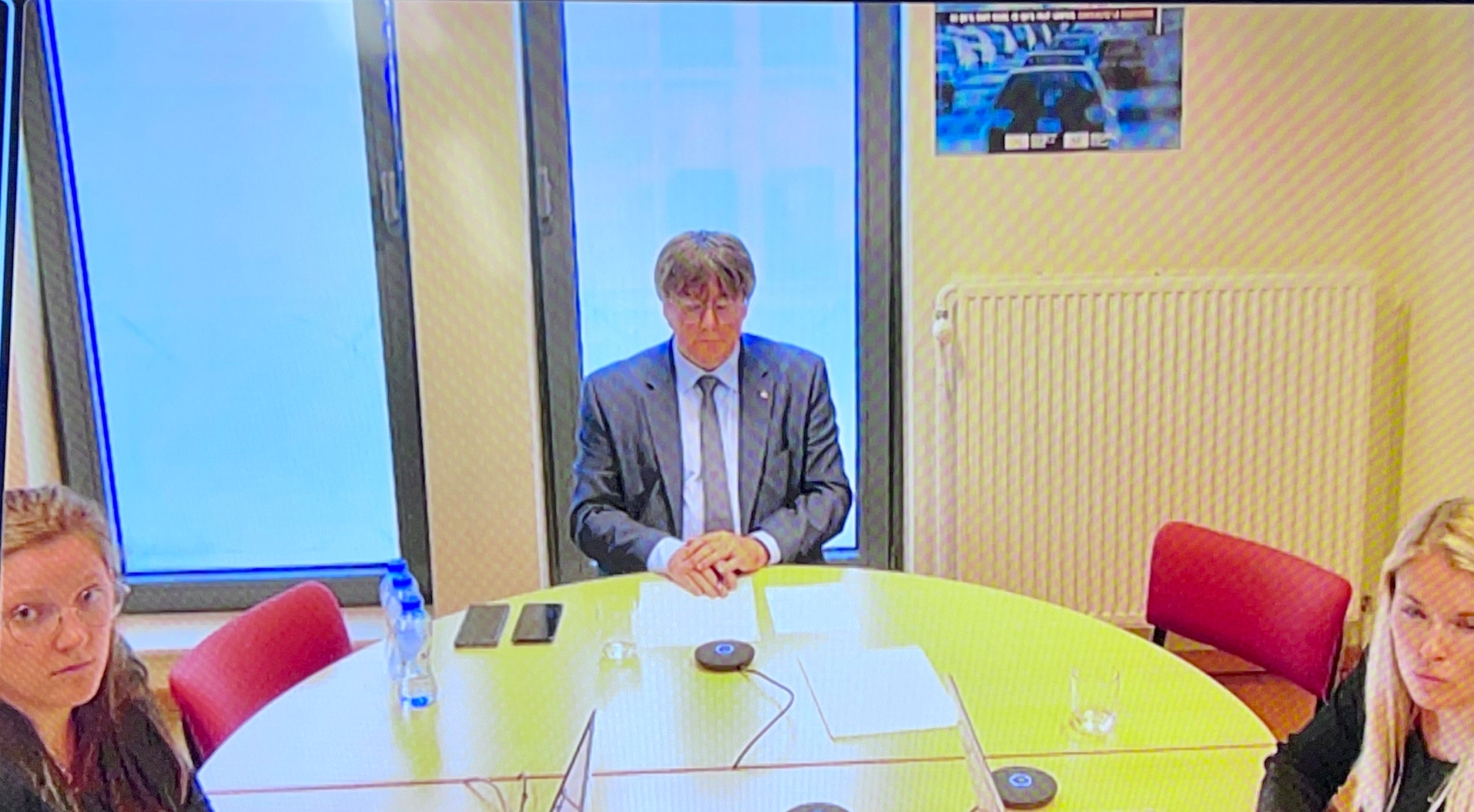 Puigdemont, en el moment de testificar al judici de Buch i Escolà/QS