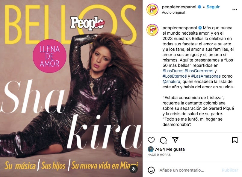 Shakira protagonitza una altra portada - Instagram