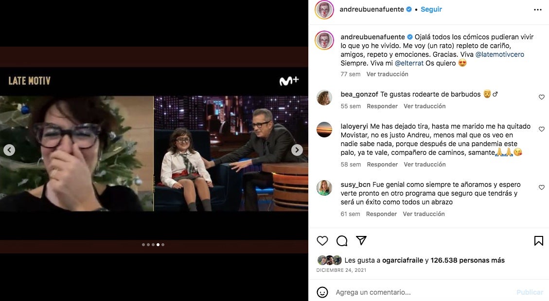 Silvia Abril no es creia que la filla hagués anat a plató - Instagram