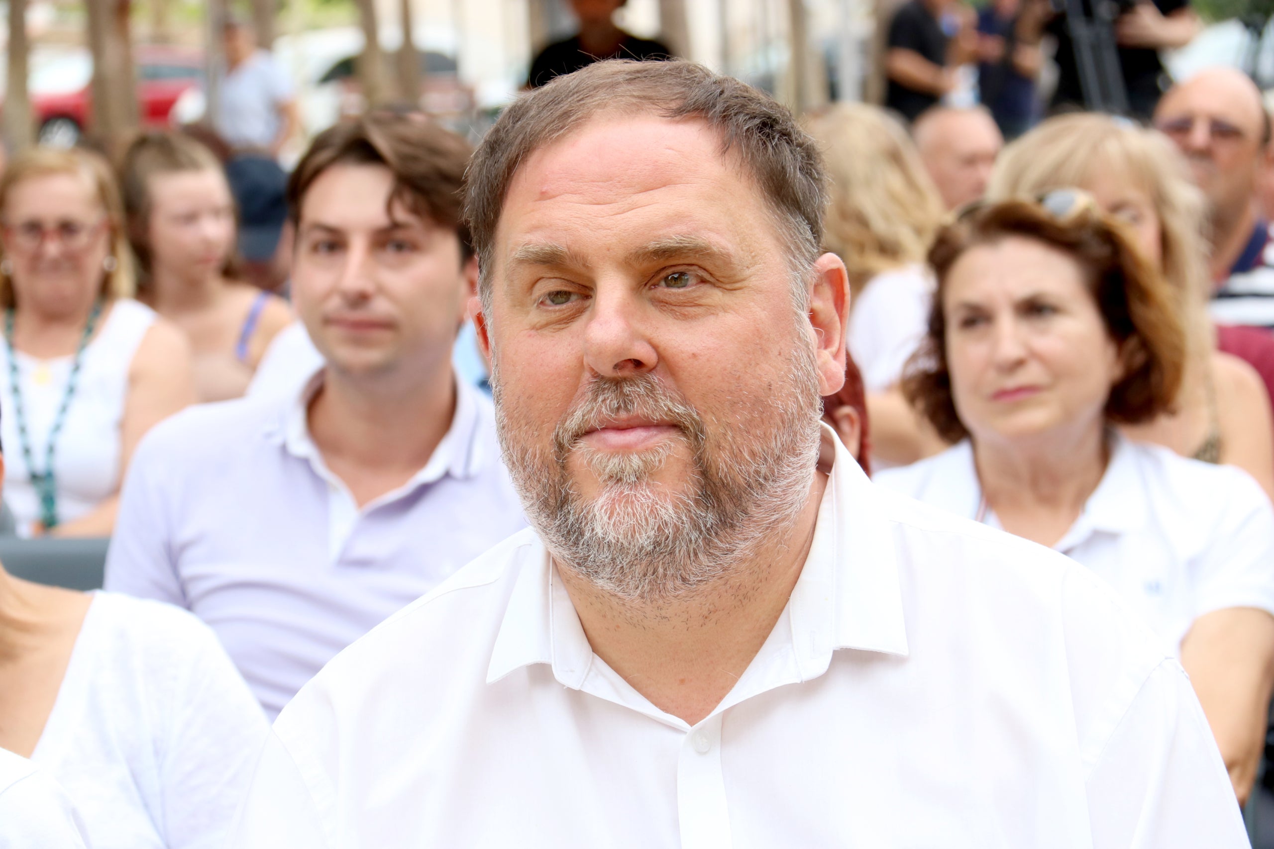 El president d'ERC, Oriol Junqueras, just abans de l'acte de campanya del partit a l'Ametlla de Mar (Baix Ebre) / ACN