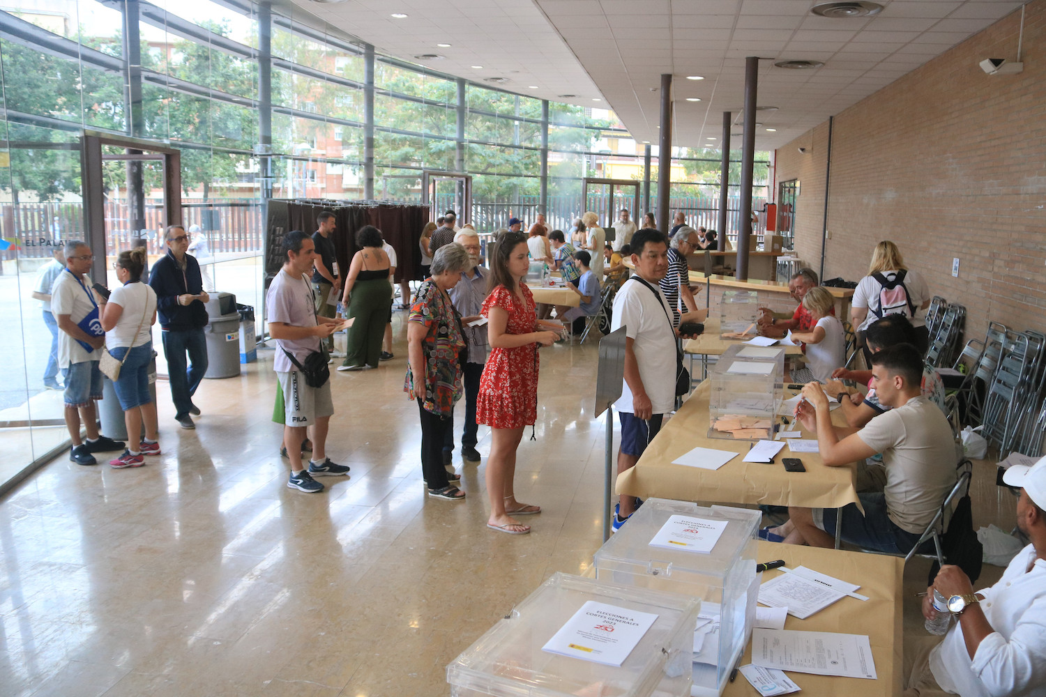 El Palau Firal de Tarragona és el col·legi amb més meses electorals constituïdes per a les eleccions del 23-J, amb un total de vuit / ACN