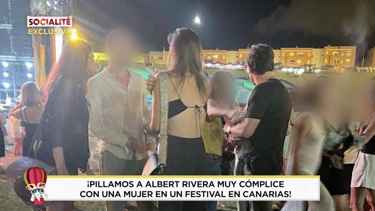 Albert Rivera, de negre, amb una altra noia - Telecinco