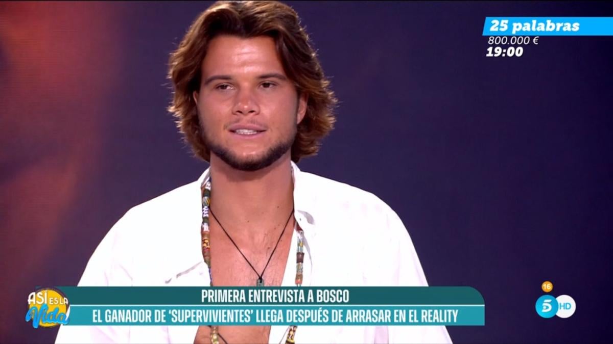 Bosco explica què farà ara que ha guanyat el reality - Telecinco