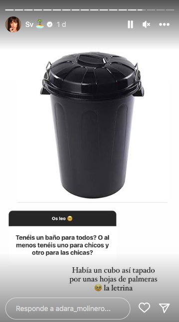 Com són els lavabos a Supervivientes - Instagram