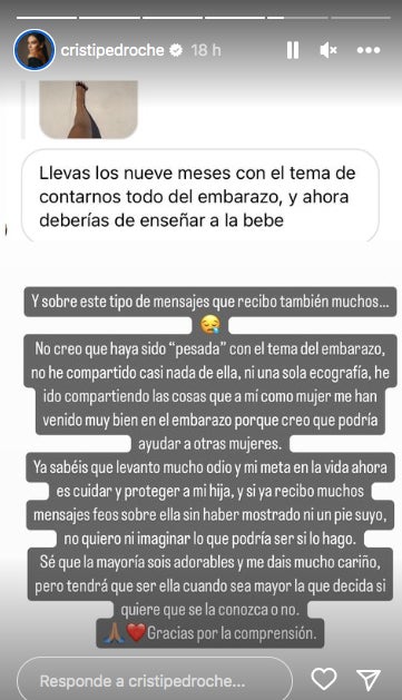 Cristina Pedroche explica per què ha pres aquesta decisió - Instagram