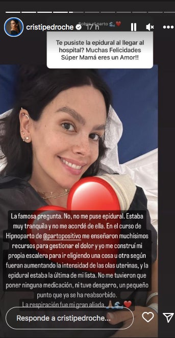 Cristina Pedroche ha tingut la filla sense epidural - Instagram
