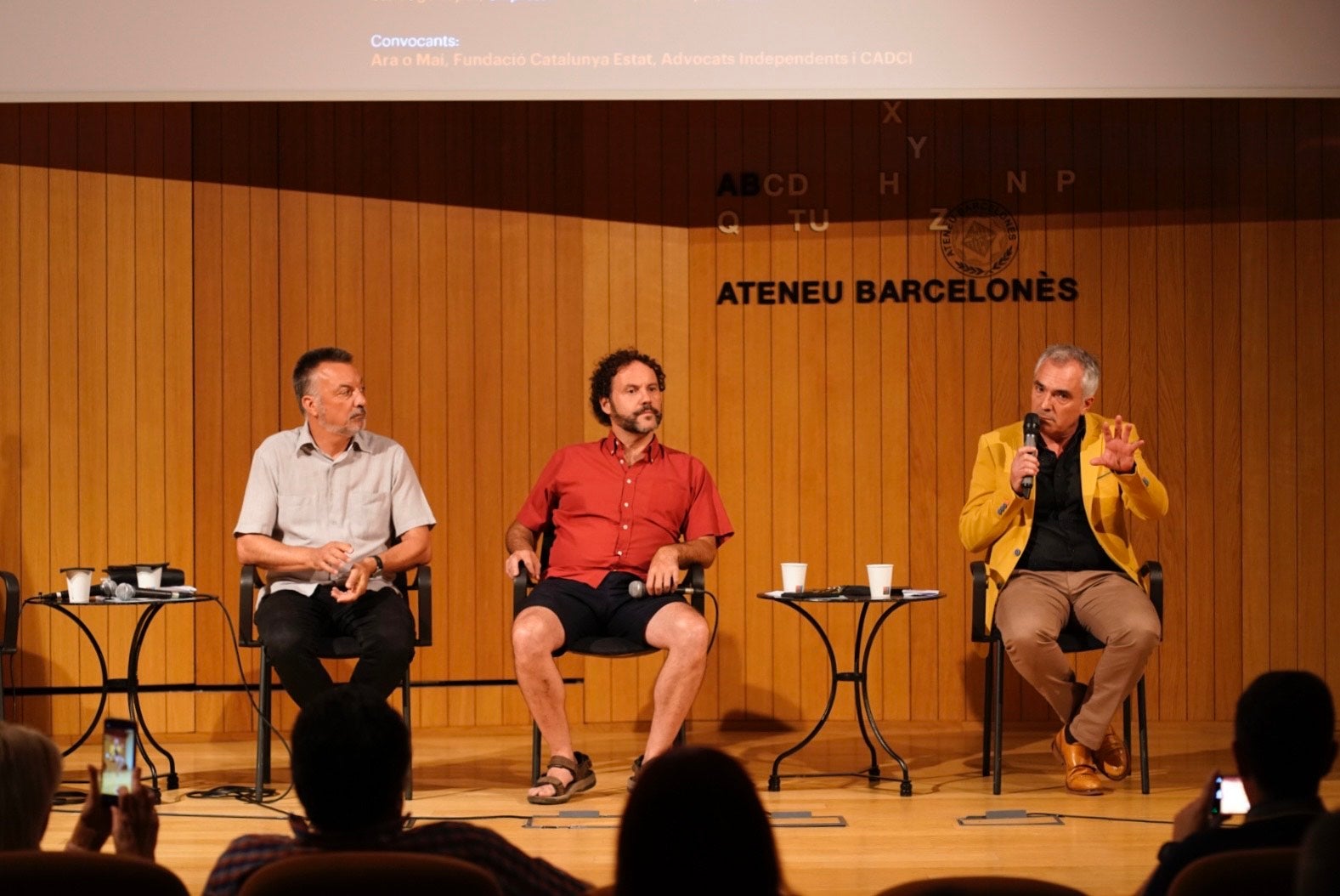 Els ponents al debat sobre l'abstenció a l'Atenu/Mireia Comas