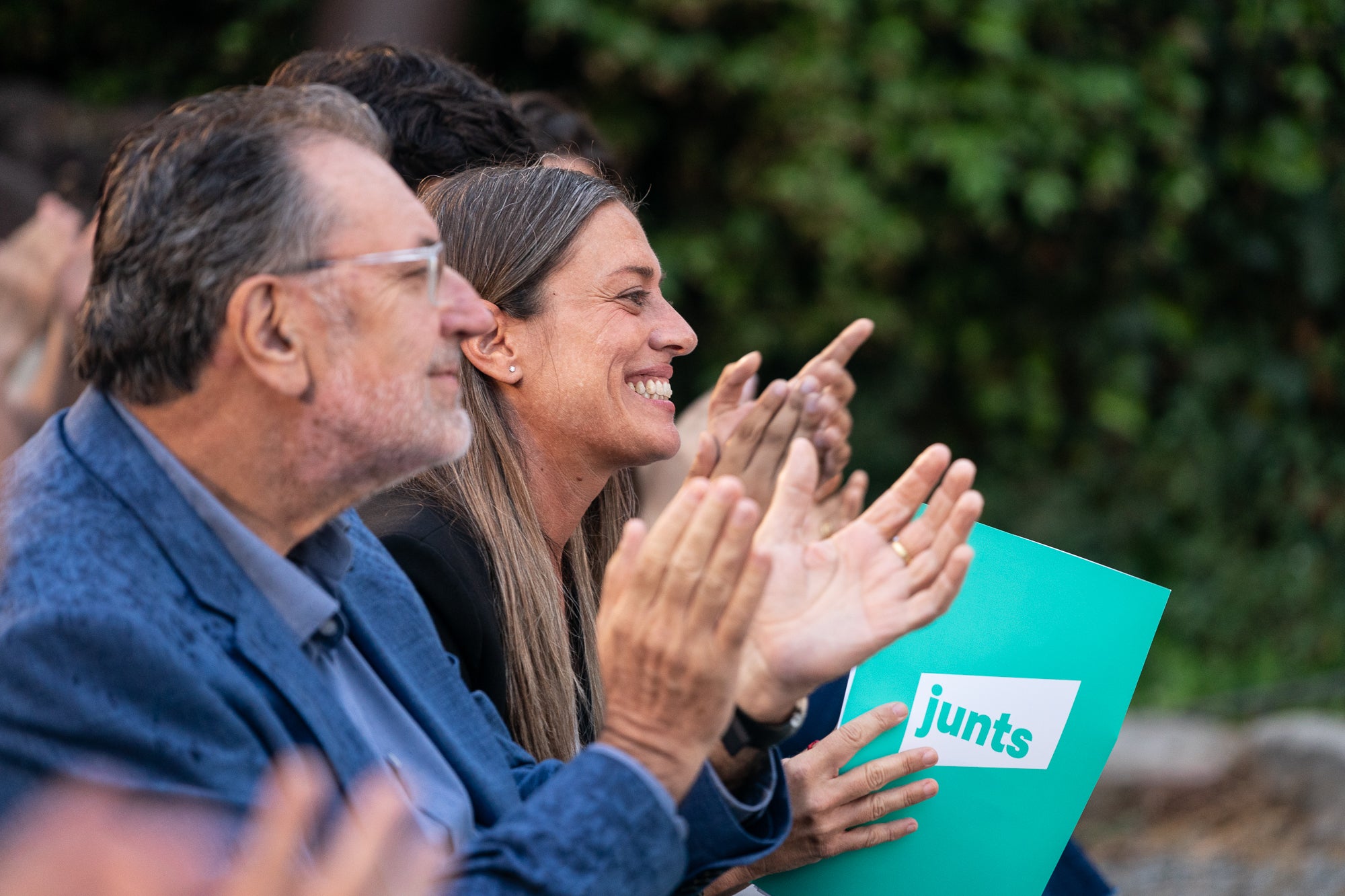 Míriam Nogueras al primer acte de campanya de Junts per al 23-J