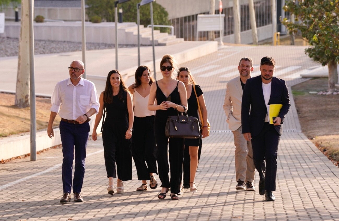 El equipo de ERC llega a las instalaciones de TV3 en el debate electoral del 23-J/Mireia Comas