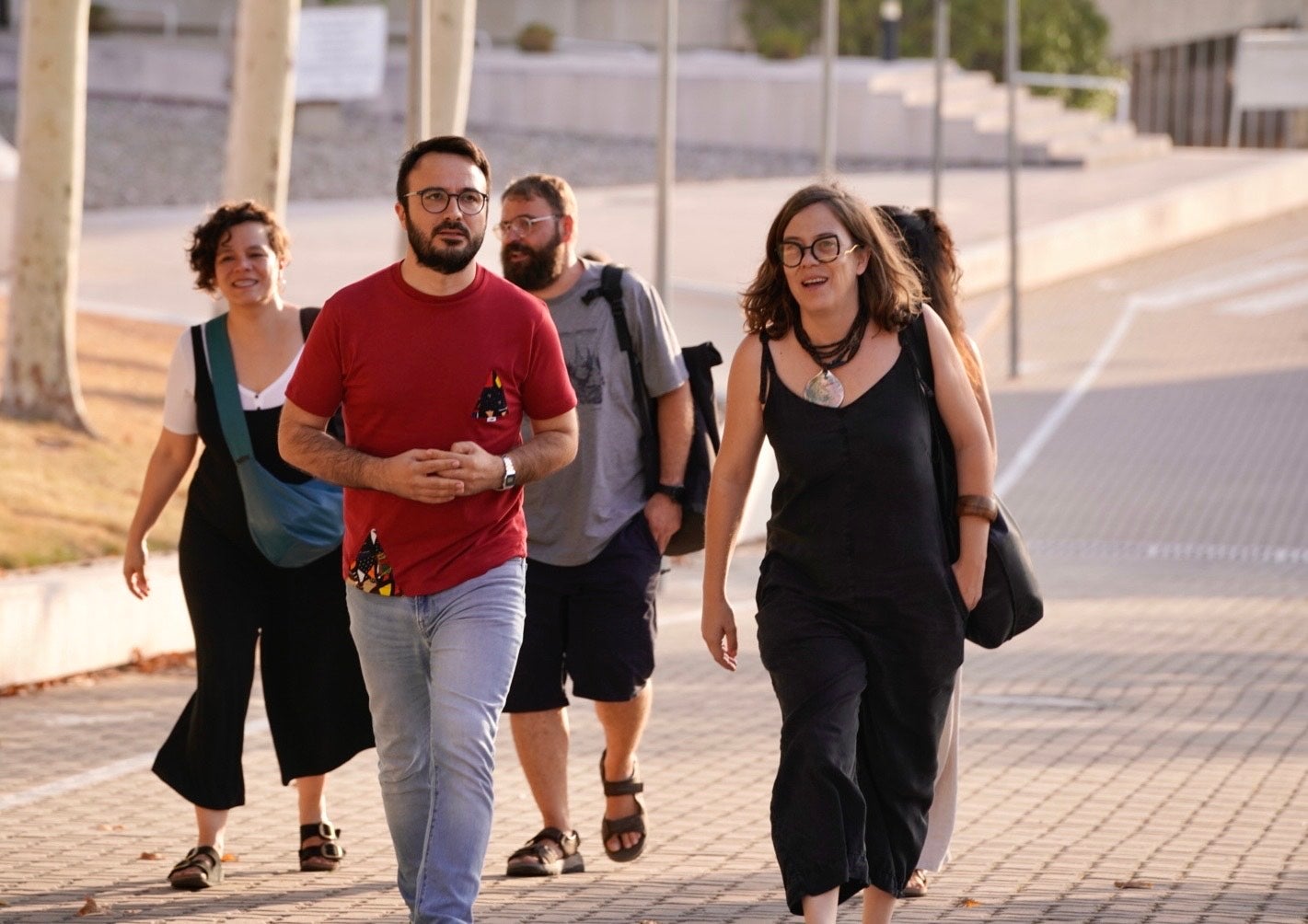 Albert Botran i Eulàlia Reguant, a la seva arribada als estudis de Tv3/Mireia Comas