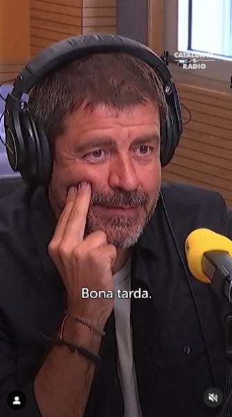 Espartac Peran, a La tarda de Catalunya Ràdio - Instagram