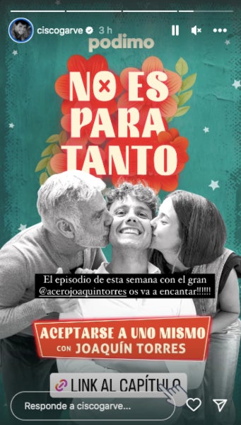 Joaquín Torres se sincera en un pòdcast - Instagram