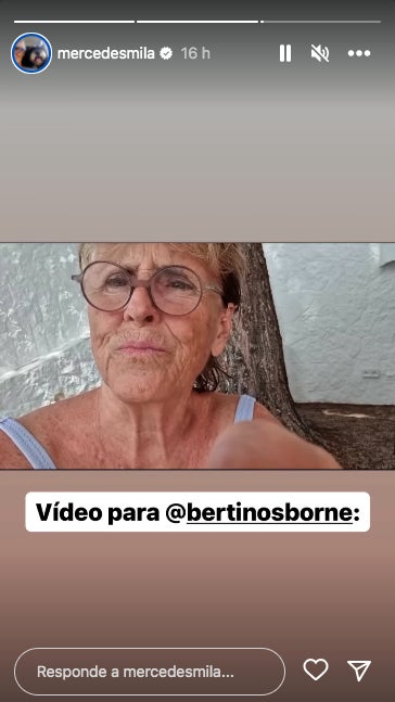 Mercedes Milá critica Bertín Osborne - Instagram