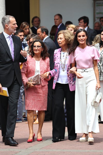 Paloma Rocasolano, amb els monarques i Sofia de Grècia - Europa Press