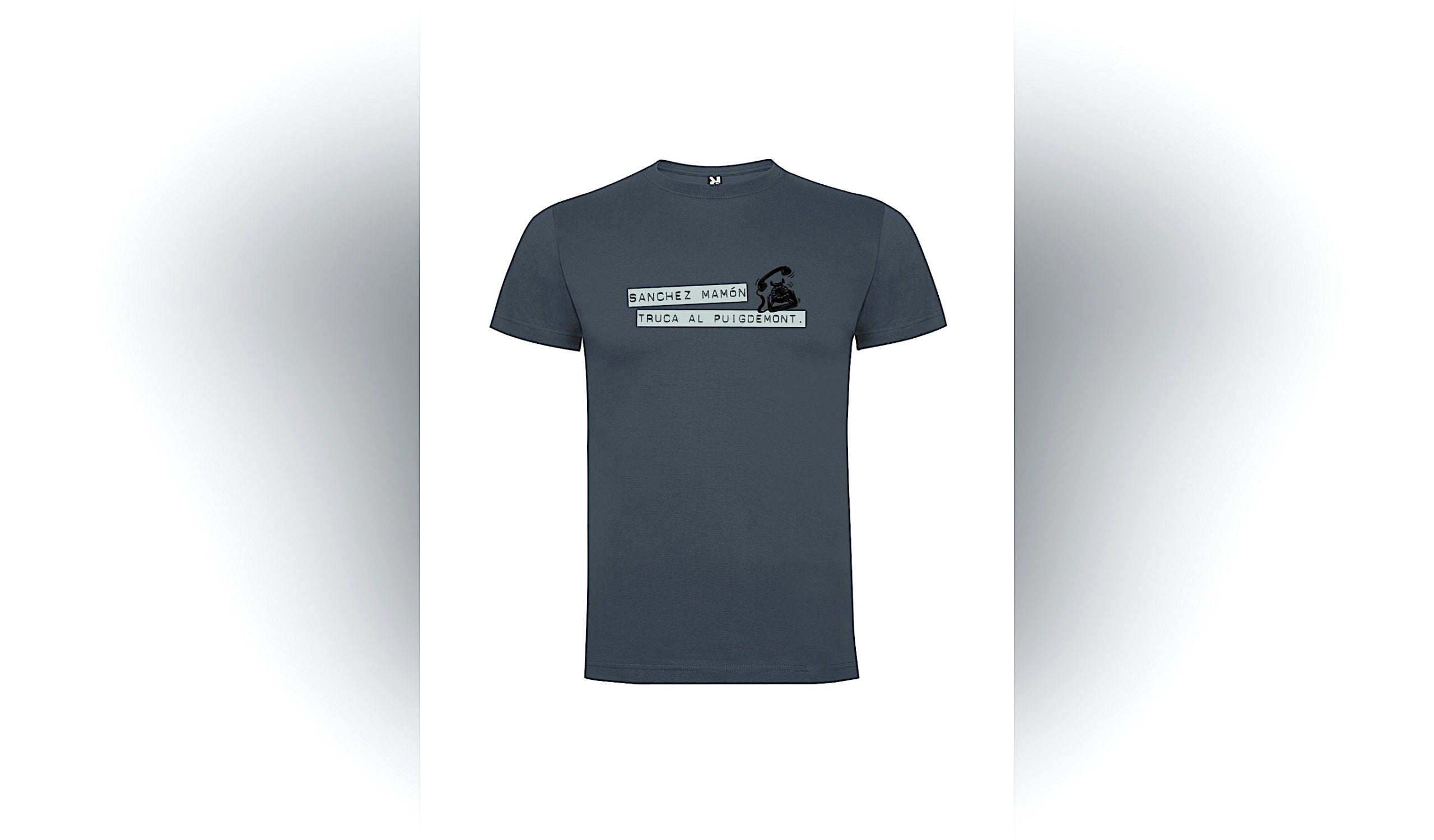 Samarreta 'Sánchez, mamón, truca al Puigdemont', de la firma urnesdelreferendum.cat, amb descompte per als lectors d'El Món