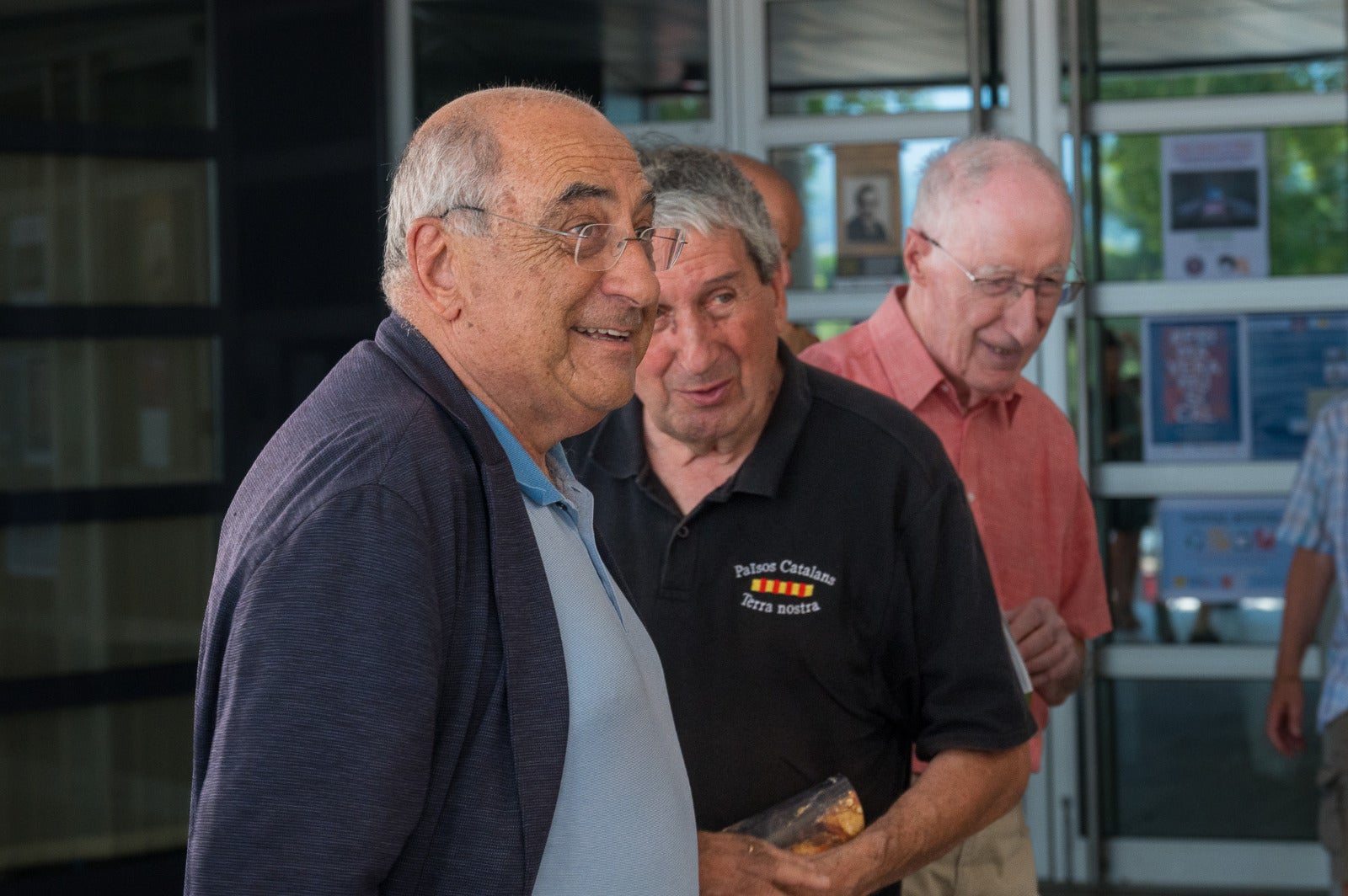 Joaquim Nadal, amb un dels fundadors de l'UCE, Ramon Gual/Josep Maria Montaner