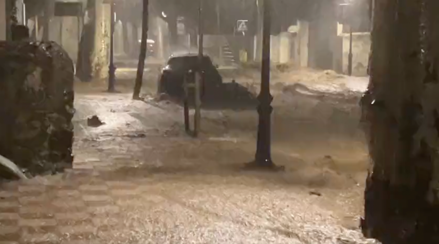Imatge del vídeo compartit per Francesc Mauri / @MeteoMauri