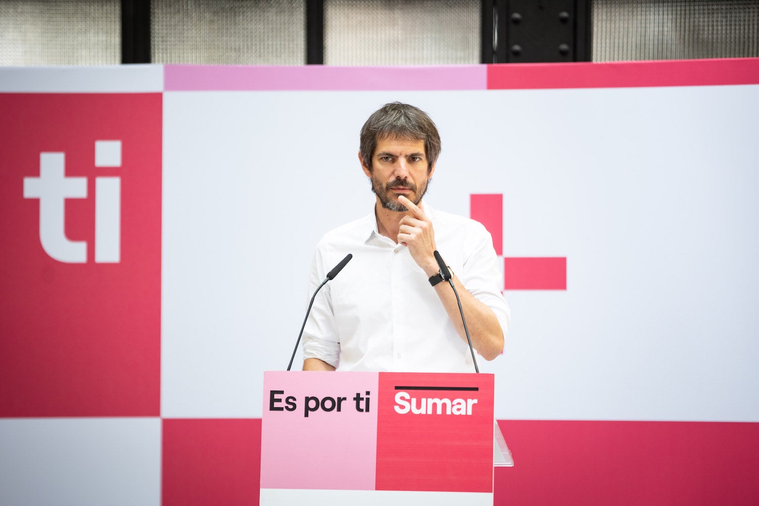 El portavoz de Sumar Ernest Urtasun