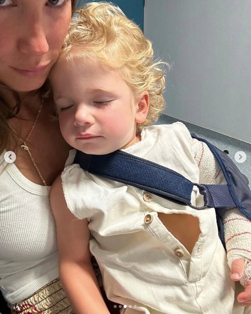 El hijo de María Pombo, con dos huesos rotos - Instagram