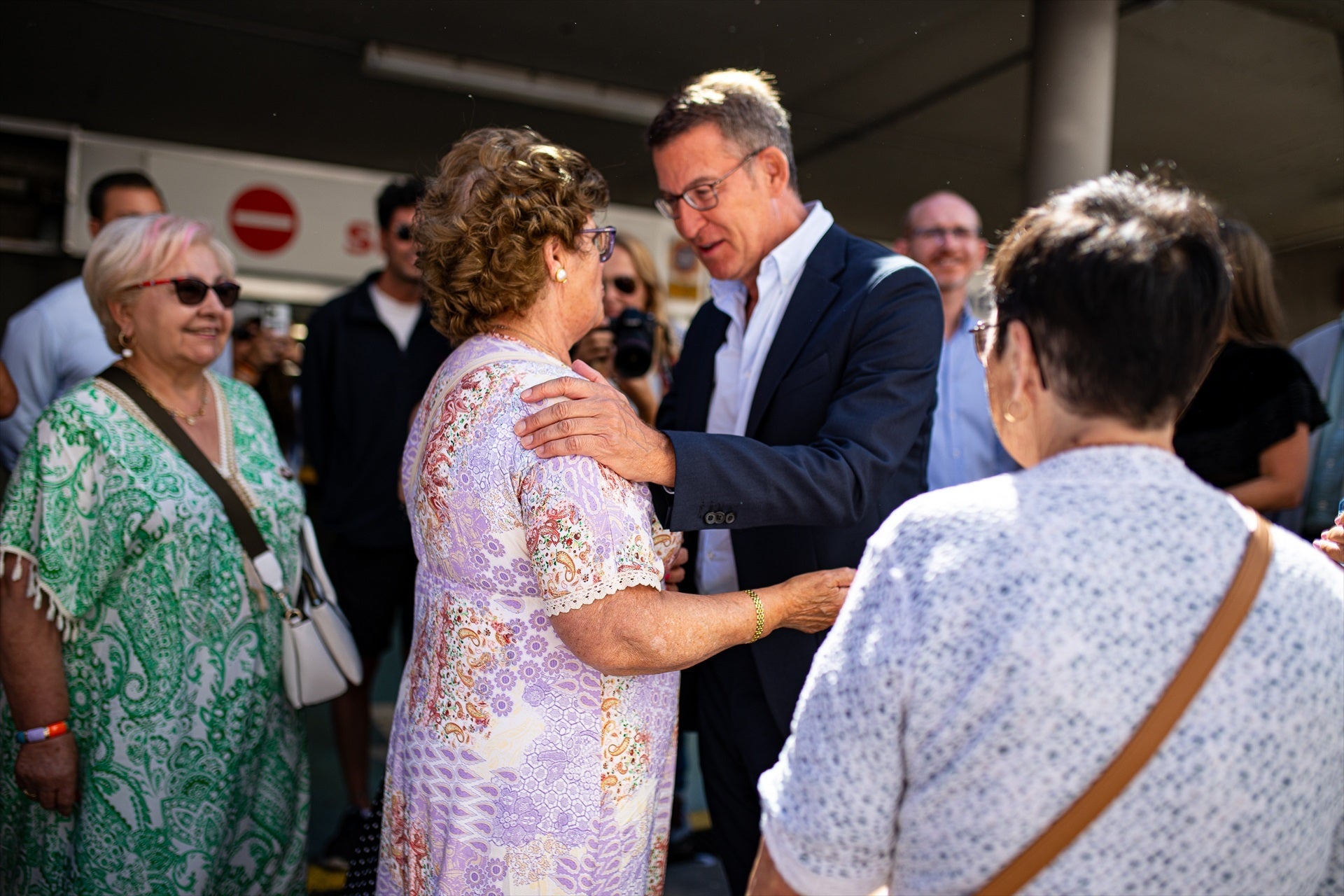 El líder del Partit Popular, Alberto Núñez Feijóo, en un acte a Pontevedra / Europa Press