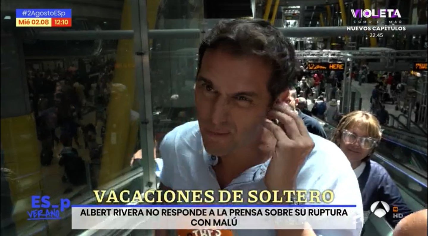 Ganyota d'Albert Rivera davant les preguntes de la reportera - Antena 3
