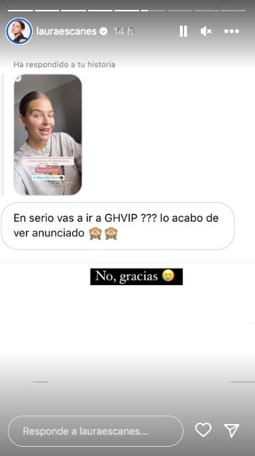 Laura Escanes nega haver fitxat per Gran Hermano VIP - Instagram