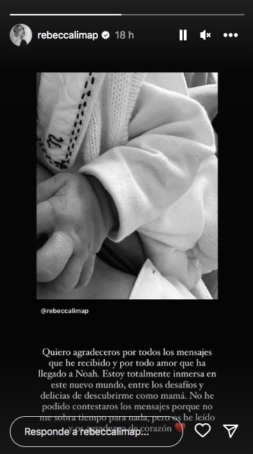 Rebecca Lima publica la primera foto con el hijo - Instagram