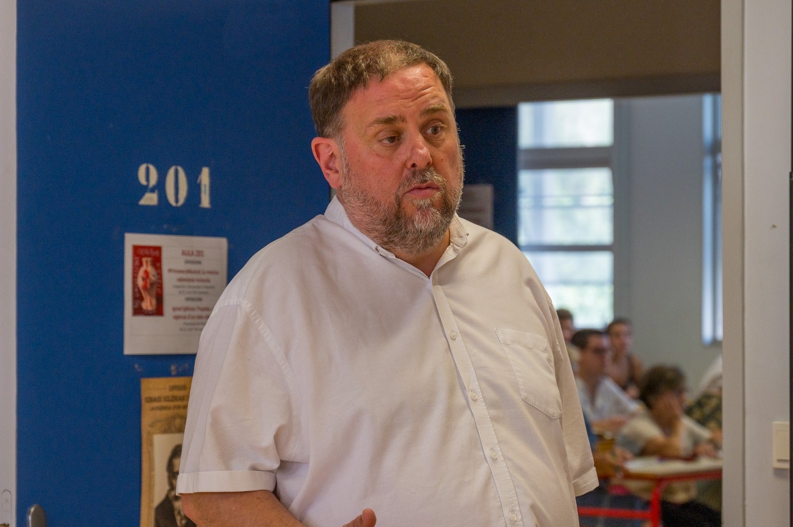 Oriol Junqueras, durant la seva estada a l'edició d'enguany de la Universitat Catalana d'Estiu (UCE)